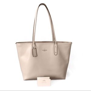 Coach Tote Purse- Nude
